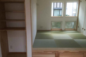 国産い草を使用したヘリなし・フチなし畳の部屋