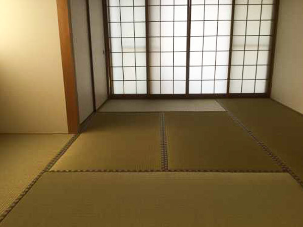 無染土い草の国産畳の和室