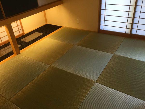 七島イの琉球畳の施工例