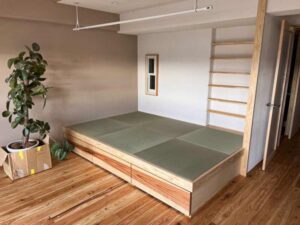 熊本県産い草を使用した和モダンなお部屋
