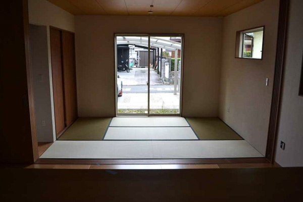 無染土い草の畳を使用した筑紫野市の和室
