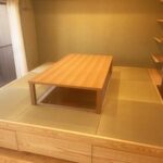 掘りごたつと国産い草のヘリなし・フチなし畳の施工例