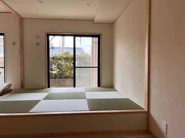 国産い草のヘリなし畳新調
