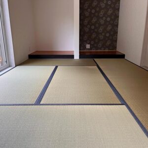 無染土い草の畳で新調した和室