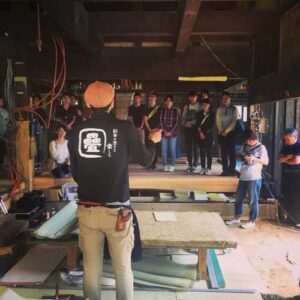 佐野畳屋の国産い草畳の見学体験会