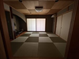 七島イを使用した琉球畳の和室