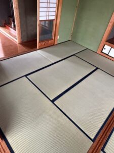 国産い草の国産畳の6畳間の和室