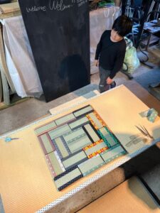 参加者全員のい草のミニ畳