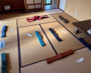 麻とリネンの色鮮やかな畳縁