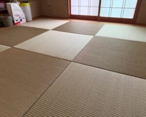 七島イを使用した本格的な琉球畳の和室