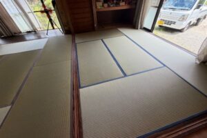 古民家と国産い草の国産畳の和室