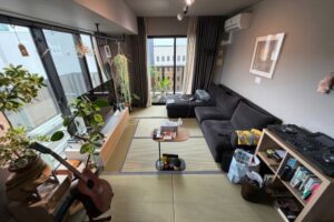 無染土い草、ケナフ床、麻とリネンの畳縁の子供に究極に優しい国産置き畳