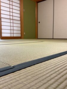 畳縁の模様を綺麗に出したこだわりの茶室の国産畳