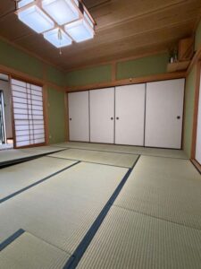 畳縁の模様を綺麗に出したこだわりの茶室の国産畳